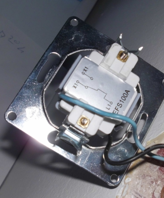 Korrekte Verkabelung Lichtschalter für Deckenleuchte